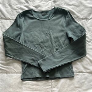 Abercrombie & Fitch Long Sleeve Top - Sage Green
